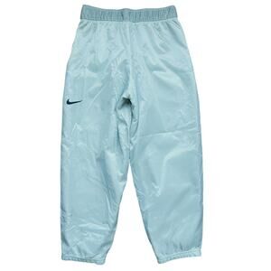 Nike Womens Tech Pack High Rise Mesh Woven Jogger Pants Small Mint Green Buckle